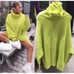 New Zara Oversized Turtleneck Sweater Neon Green Size S. BLOGGERS FAV