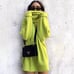 New Zara Oversized Turtleneck Sweater Neon Green Size S. BLOGGERS FAV