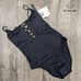 La Blanca Island Goddess Lace-up One-Piece Swimsuit Size 8