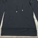 WHBM WKND Lace Inset Tunic Long Sleeve Black Hoodie Size Small
