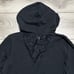 WHBM WKND Lace Inset Tunic Long Sleeve Black Hoodie Size Small
