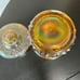 Vintage Fenton Gold Iridescent Tabacco Jar - New Autman Gold Grape Design