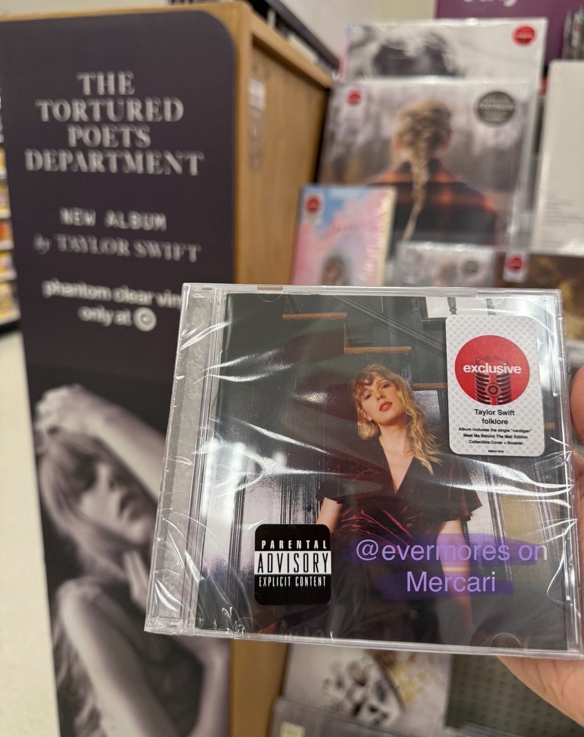 taylor swift - folklore target exclusive CD misprint