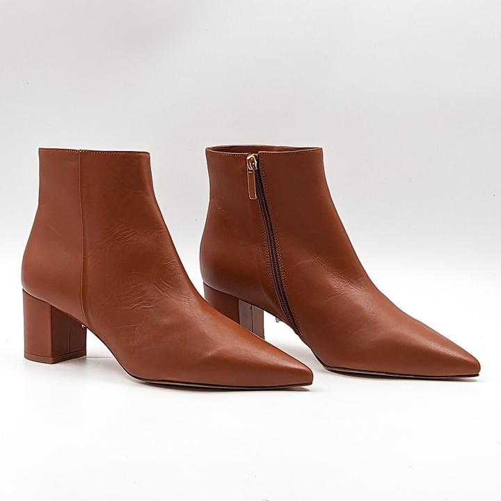 L'Agence Wmn Jeannie Pointed Toe Luggage Brown Dressy Office boots sz 12US EUR42