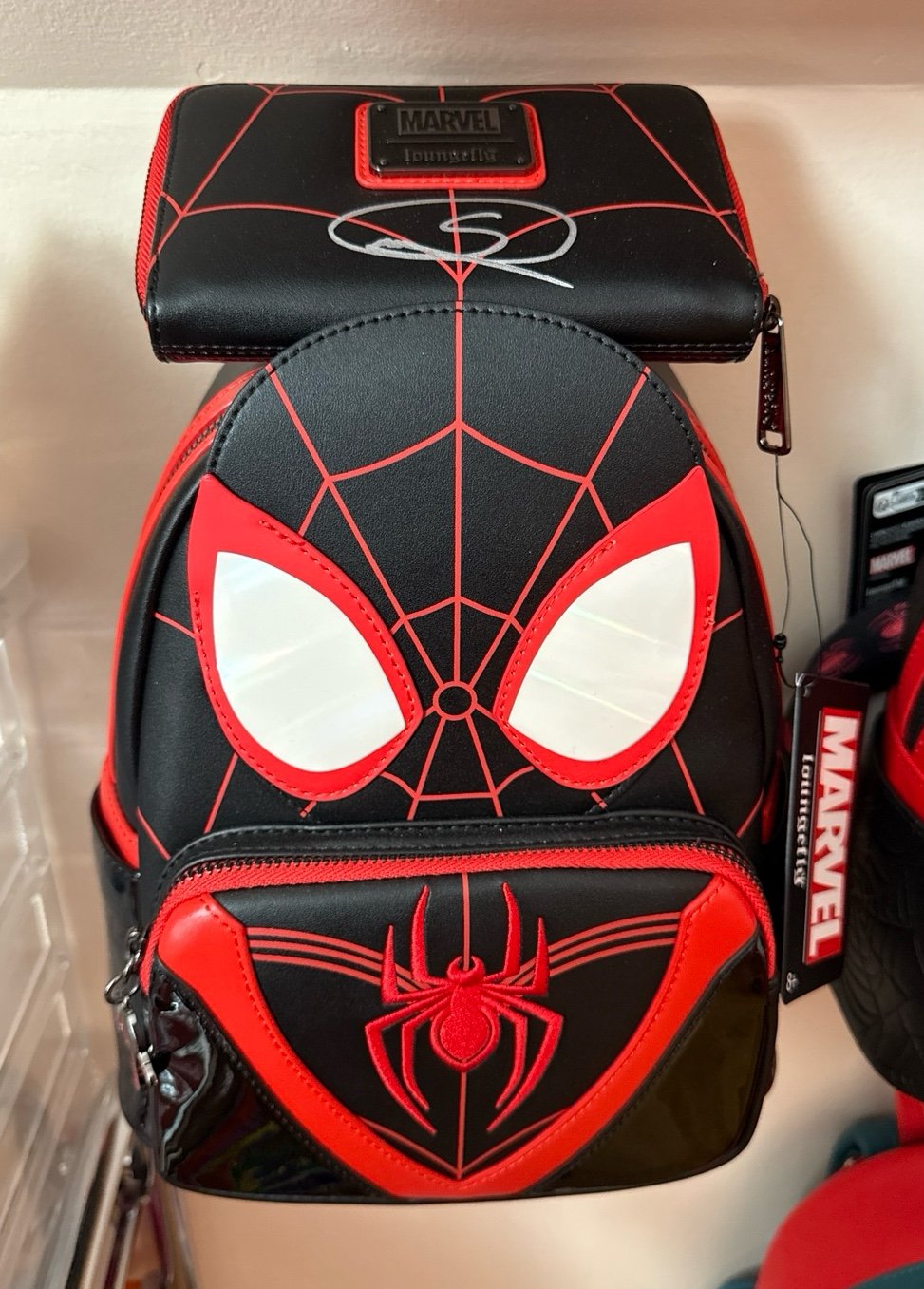 Shameik Moore Signed Miles Morales Loungefly Bundle