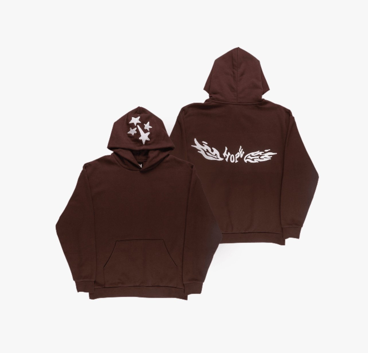 JHope Pop-Up Brown Hoodie - Size M - Pop-up Exclusive Hoodie