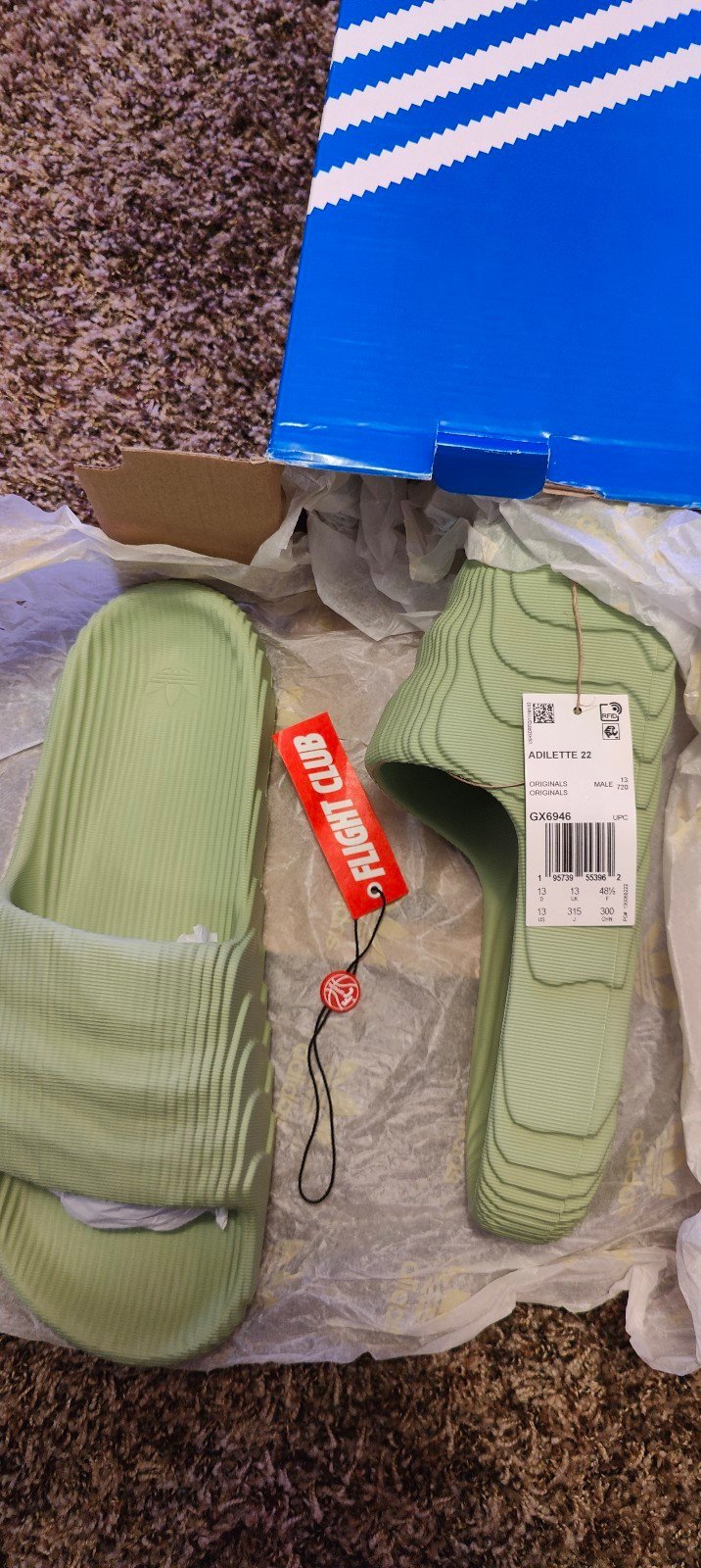 Adidas Adilette 22 Slides Magic Lime