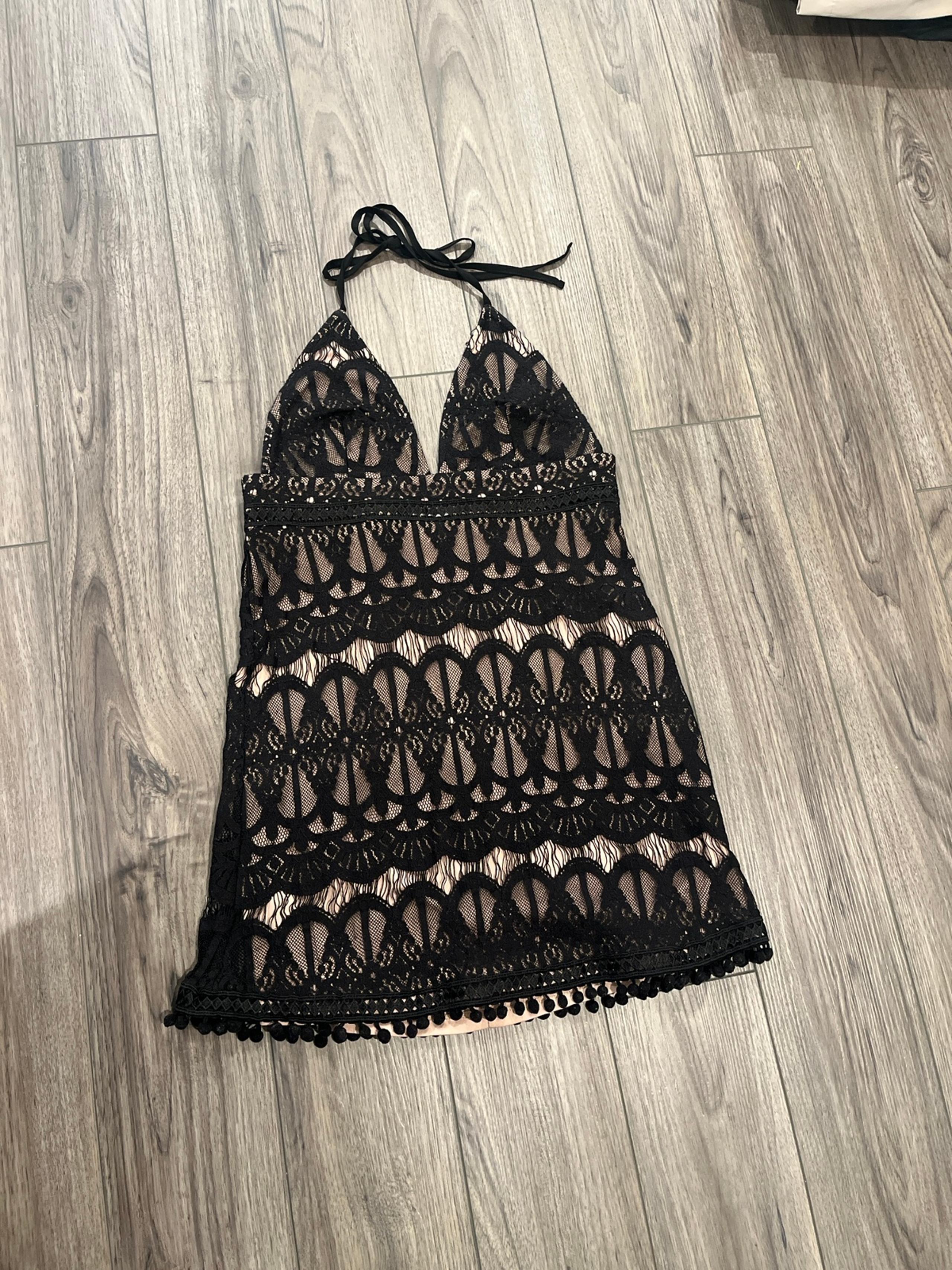 Black lace dress