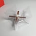 Miniature Vintage Dollhouse Ceiling Fan Light 12V Power System Blades Move New