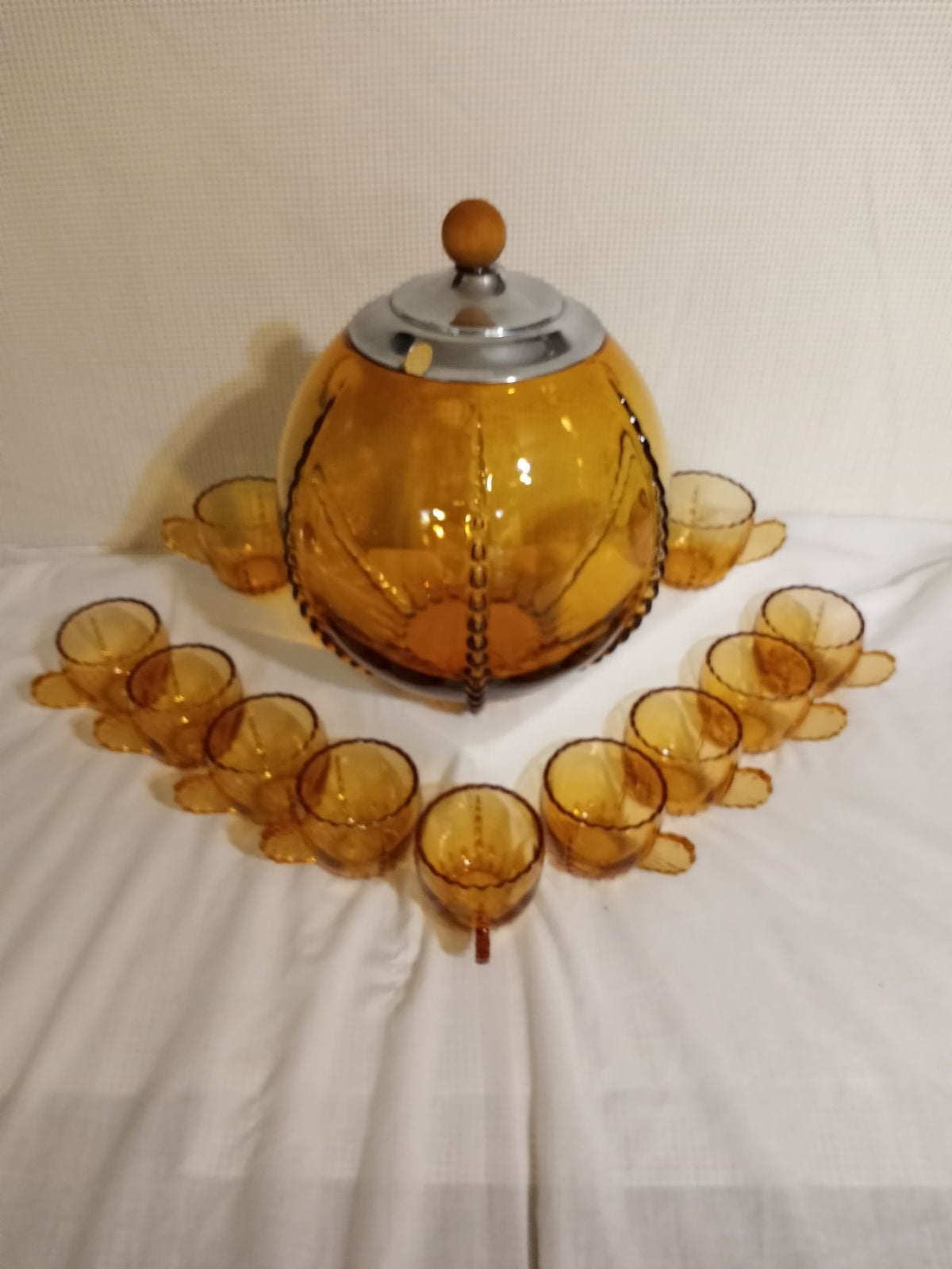 Amber Punch Bowl