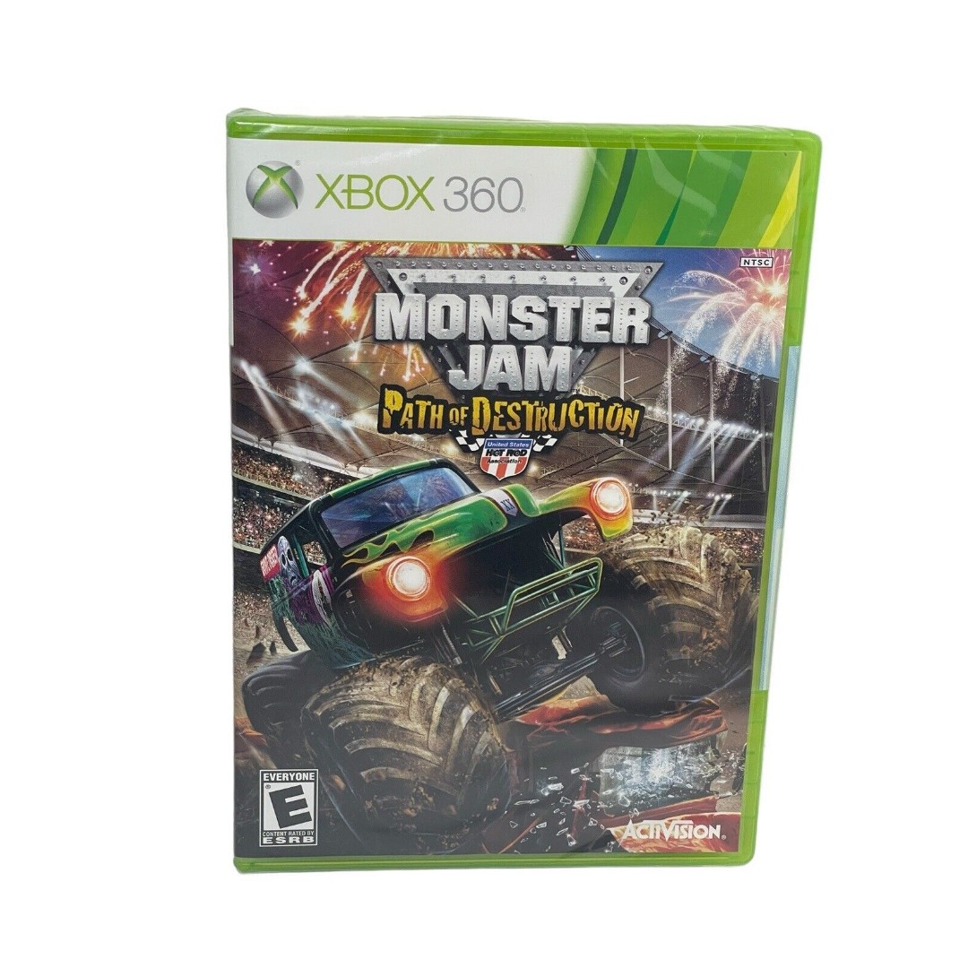 NEW SEALED Monster Jam: Path of Destruction (Microsoft Xbox 360, 2010) VERY RARE