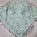 Cloud Island Elephant Lovey Security Blanket grey teal Baby Silky 14 x 14 2021