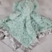 Cloud Island Elephant Lovey Security Blanket grey teal Baby Silky 14 x 14 2021