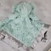 Cloud Island Elephant Lovey Security Blanket grey teal Baby Silky 14 x 14 2021