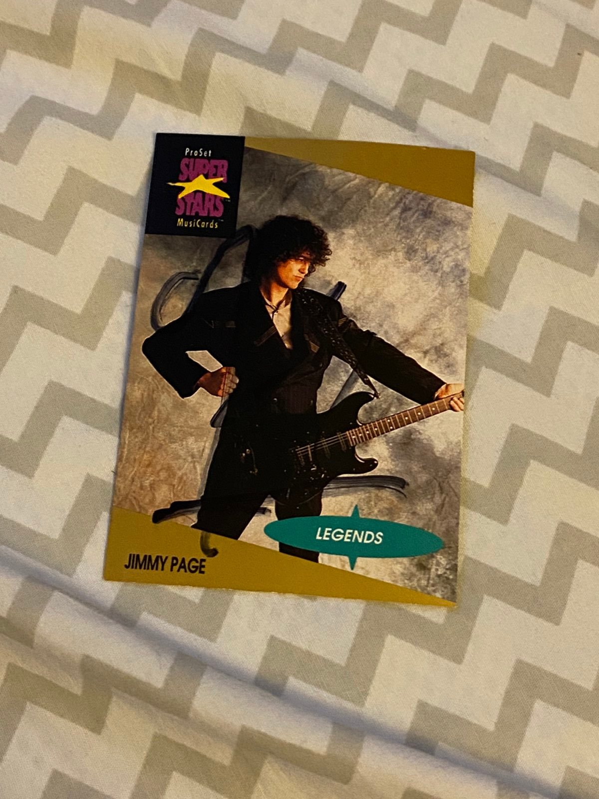 JIMMY PAGE SIGNED TRADING CARD