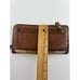 Vintage Fossil Brown Patchwork Suede & Leather Zip Clutch Boho Hippie Wallet
