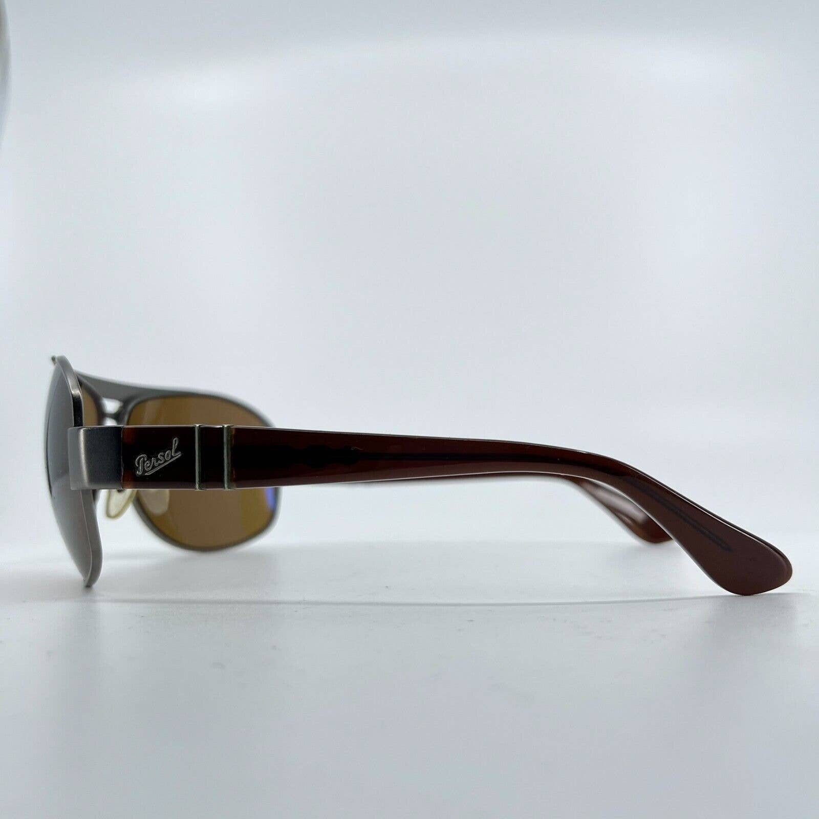 PERSOL 2261-s 834/57 Sunglasses Frames Brown with Brown Lens Aviator 62-14 H7107