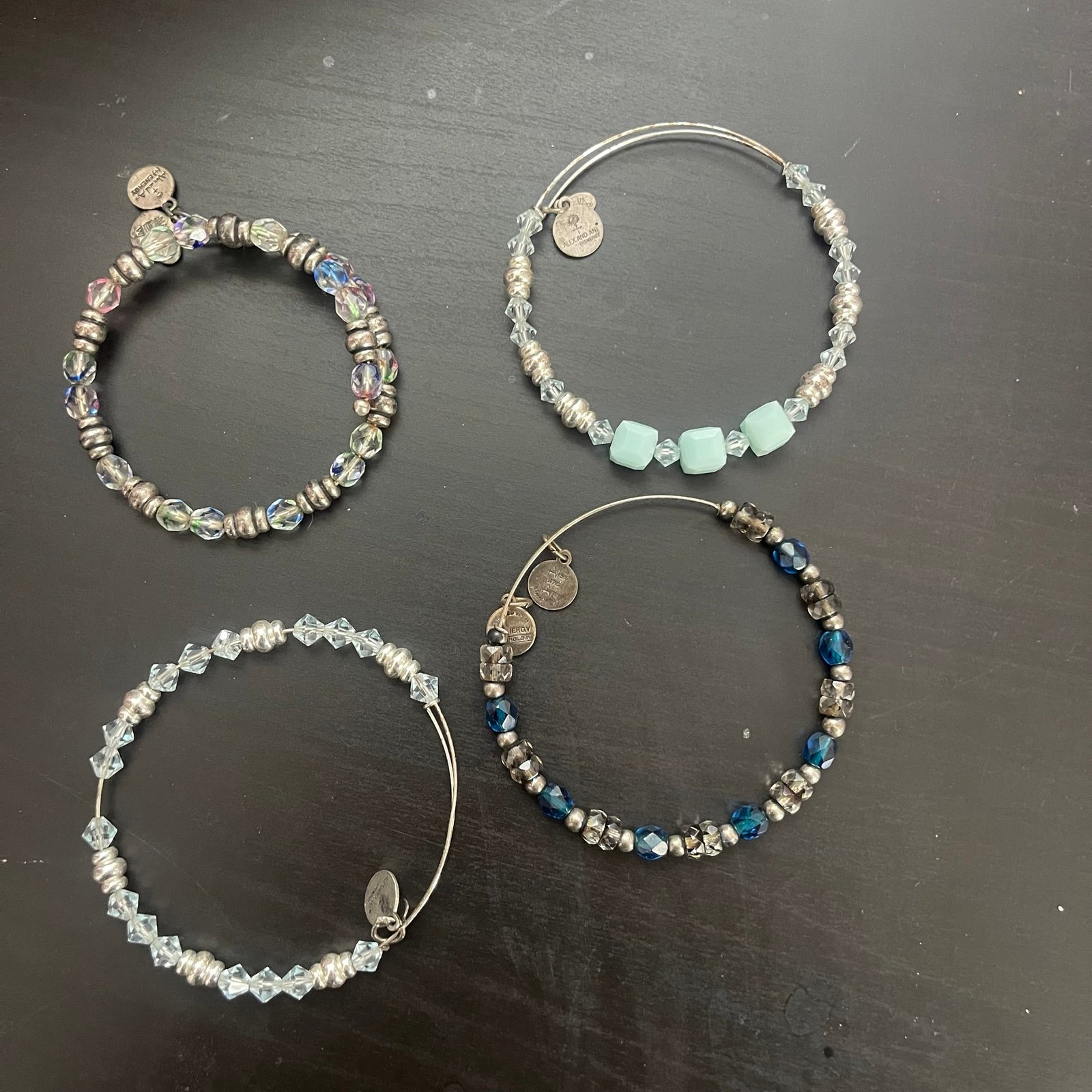 Bundle of 9 Alex and Ani bracelets