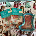 PIONEER WOMAN BEESWAX WRAPS SET 3 Christmas boot spoon rest