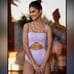 New Sanctuary Refresh Rib Splice Banded Cutout One Piece Swimsuit Anthropologie