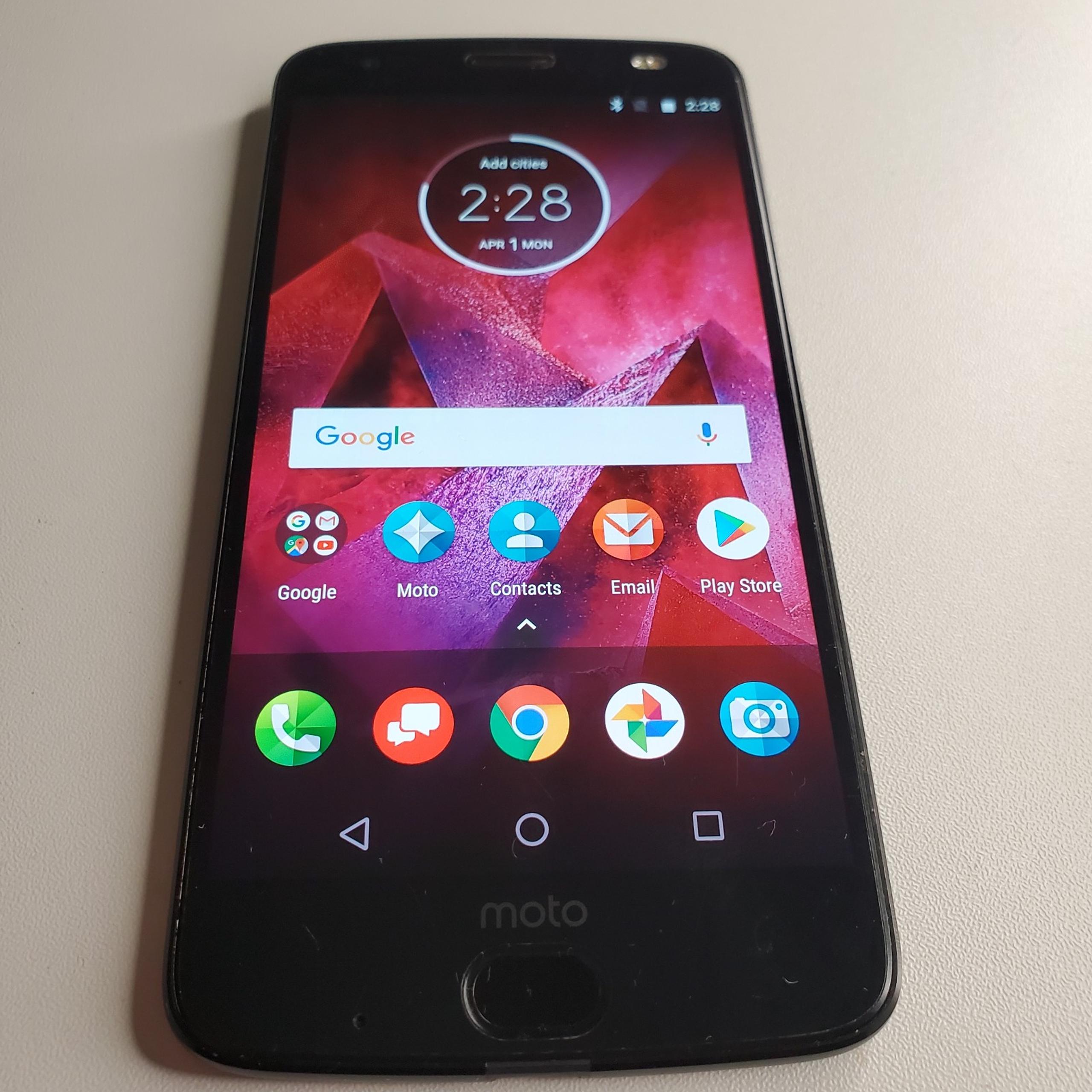 MOTO Z2 FORCE - XT1789 - 5.5 INCHES - 4GB - 64GB - BLACK - UNLOCKED - Motorola