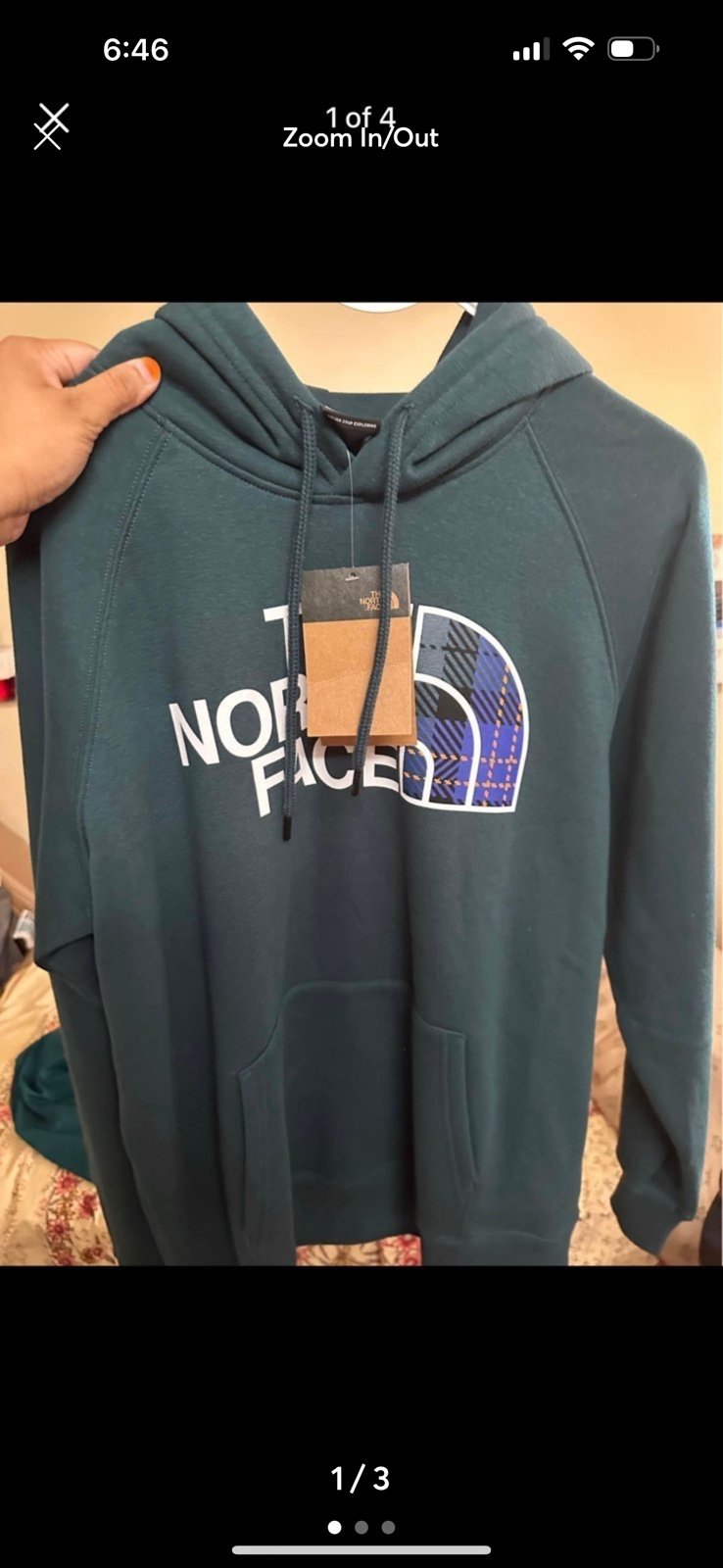 new half dome hoddie for women by North face, size M