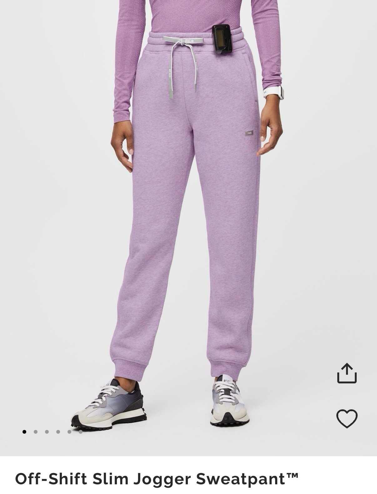 Figs lilac dawn of shift jogger sweat pants