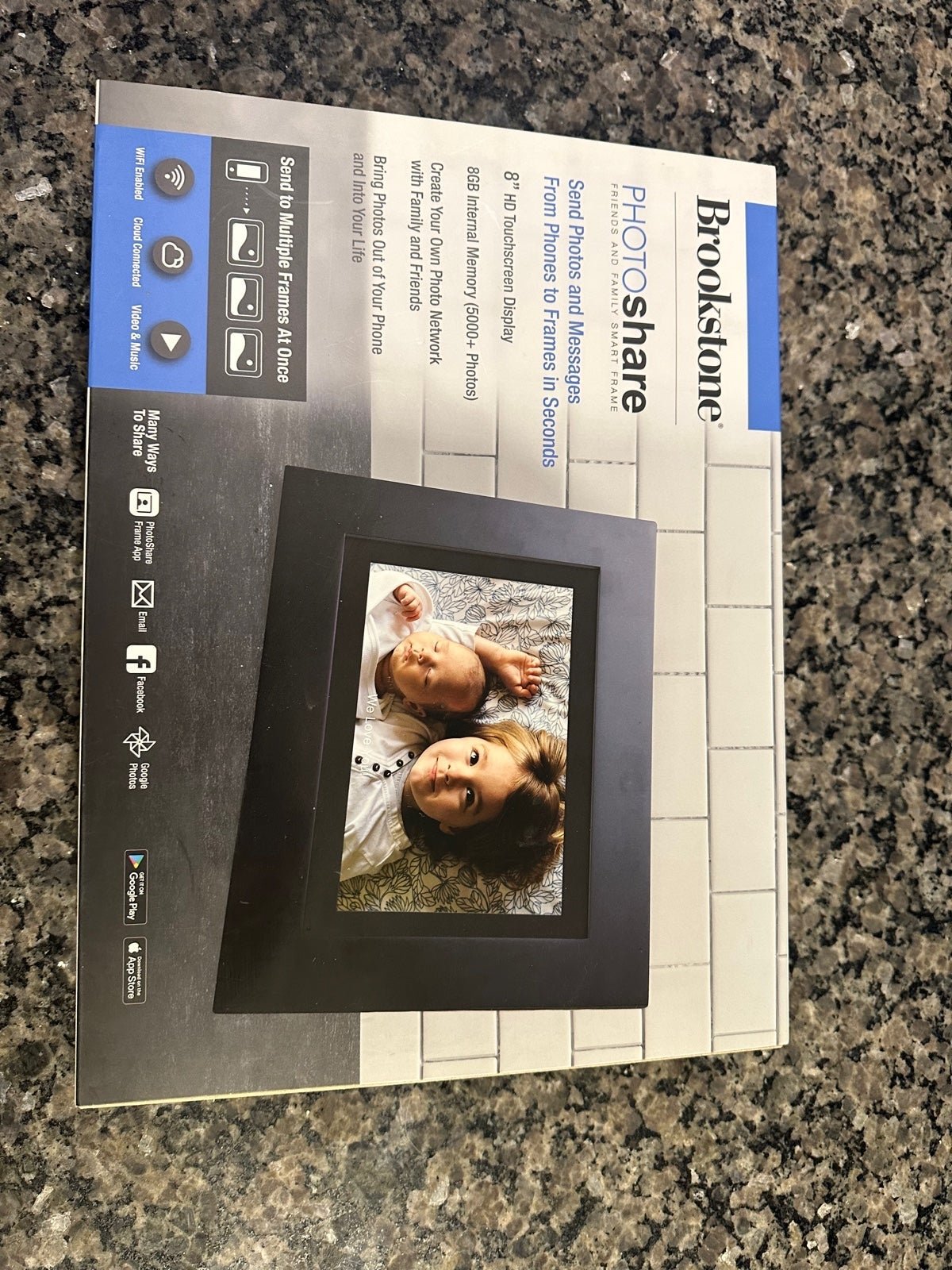 Brookstone photo share smart frame