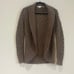 Vince Cashmere Alpaca Merino Wool Brown Chunky Knit Cardigan Sweater - Small