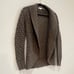 Vince Cashmere Alpaca Merino Wool Brown Chunky Knit Cardigan Sweater - Small