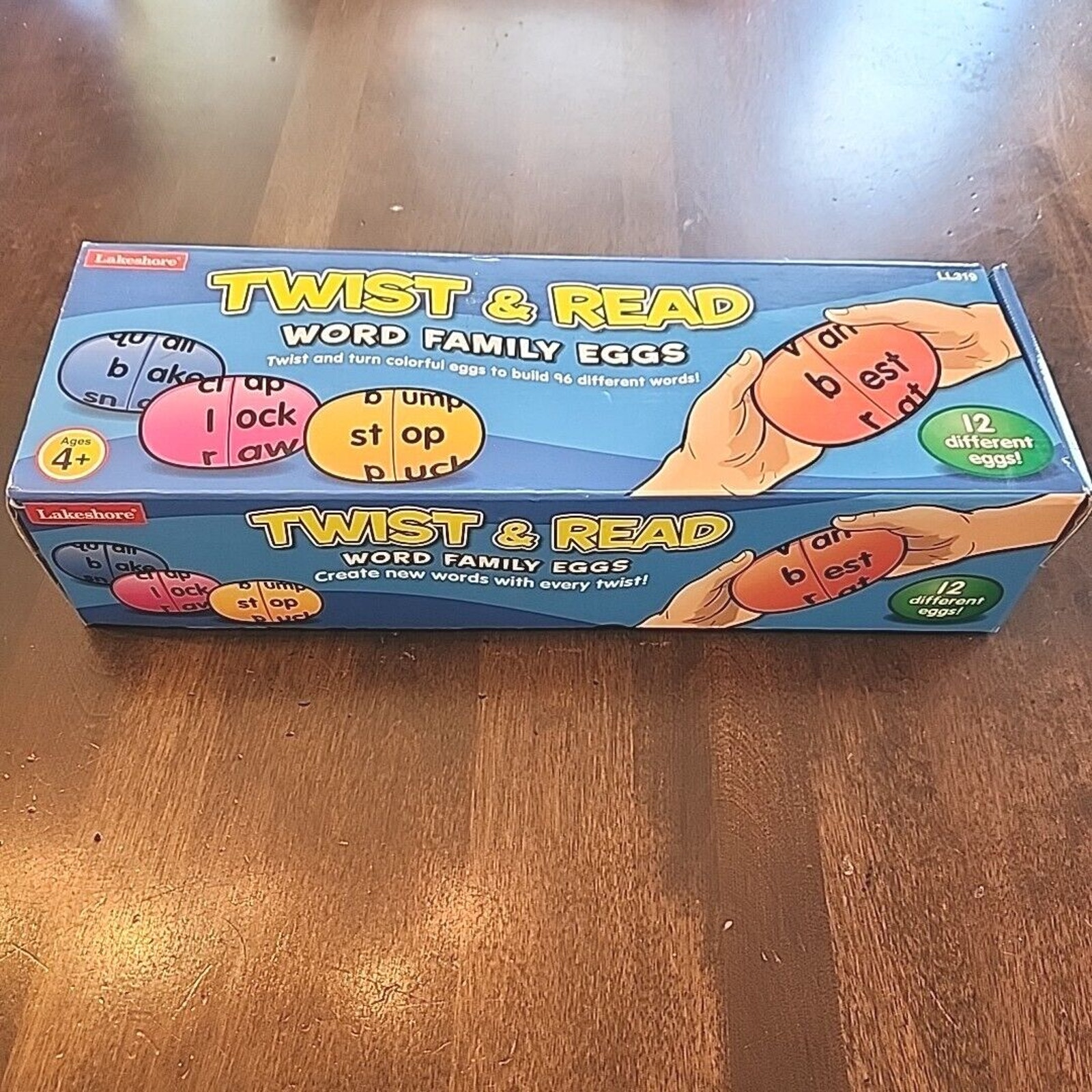 Lakeshore Twist & Read Word Family Eggs Complete Set Kid Child Learning Read Toy