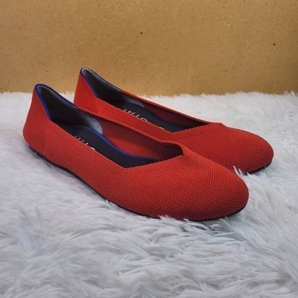 Rothy's Women's Bright Red- The Flat- Size 11