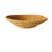 Large Woven/Wicker African Coiled Basket Bowl Mustard Yellow