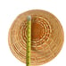 Large Woven/Wicker African Coiled Basket Bowl Mustard Yellow