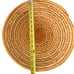 Large Woven/Wicker African Coiled Basket Bowl Mustard Yellow