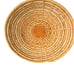Large Woven/Wicker African Coiled Basket Bowl Mustard Yellow
