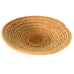 Large Woven/Wicker African Coiled Basket Bowl Mustard Yellow