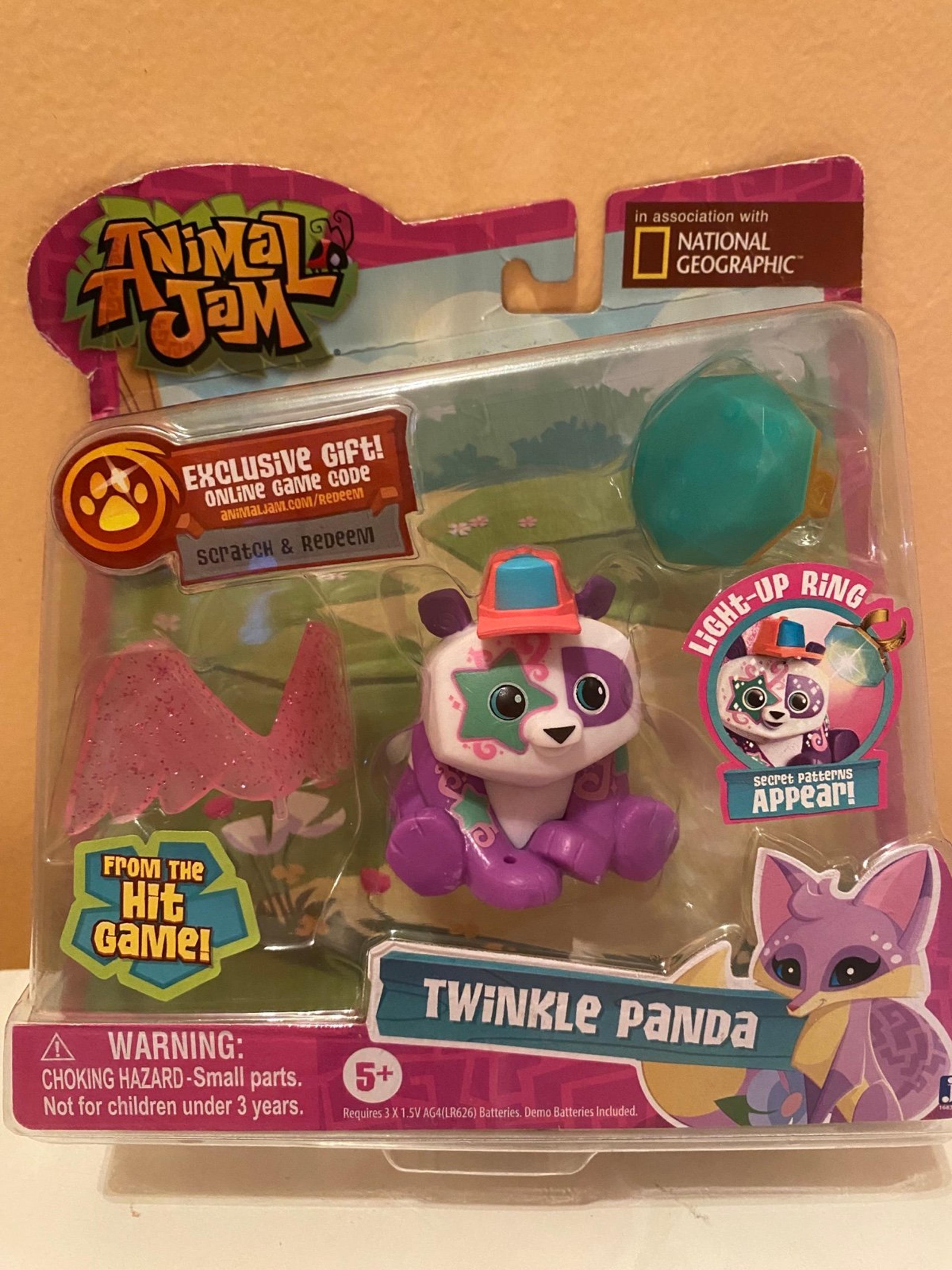 NIB Animal Jam twinkle panda HAS CODE