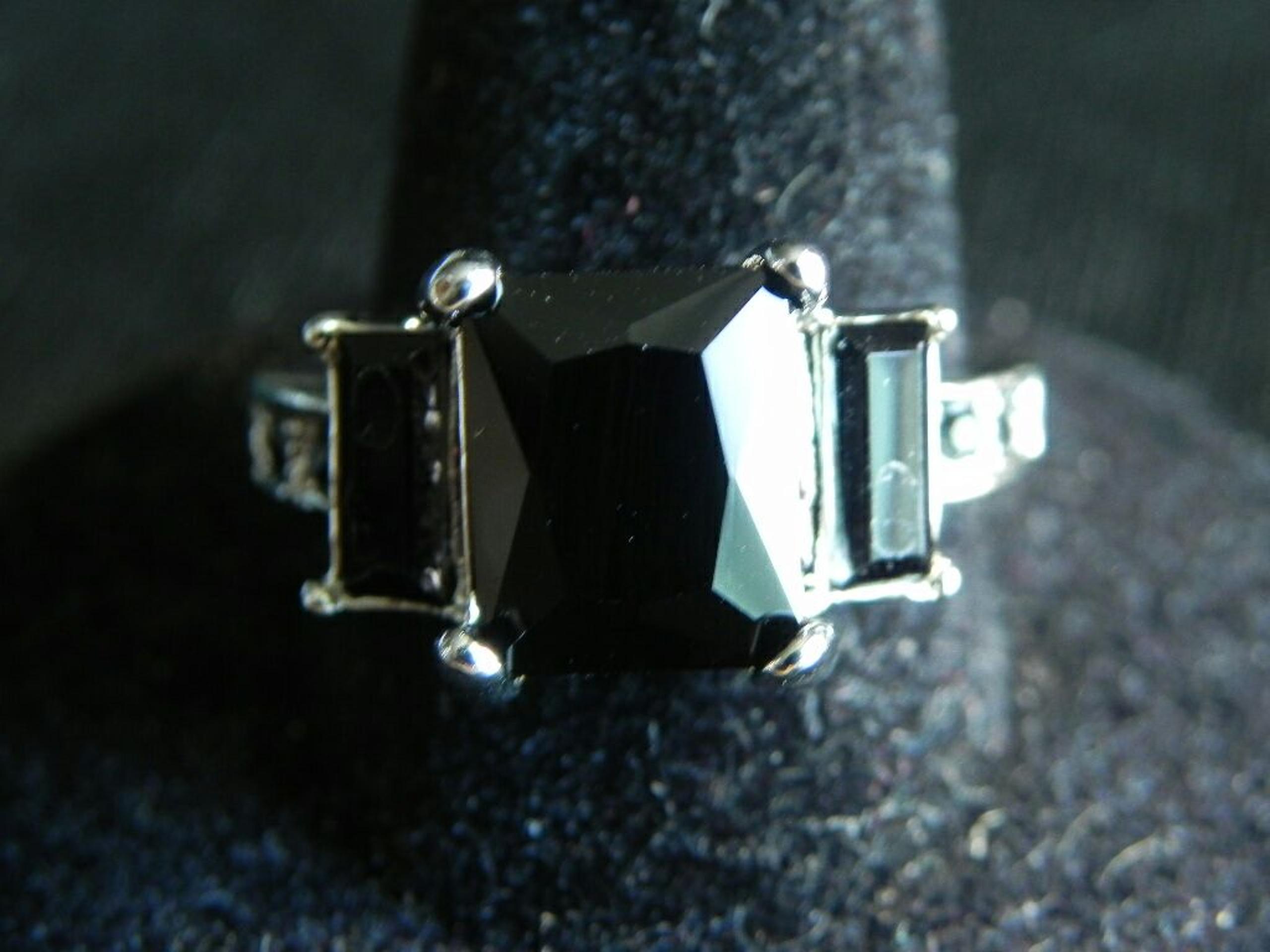 2.06 ct. Black Spinel Ring