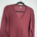 J.Crew Xinao Merino Wool V-Neck Sweater Dark Burgundy Lightweight Men's L