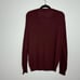 J.Crew Xinao Merino Wool V-Neck Sweater Dark Burgundy Lightweight Men's L