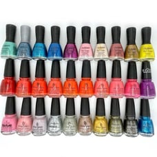 Lot of 30 Nubar & China Glaze Nail Polishes Bundle