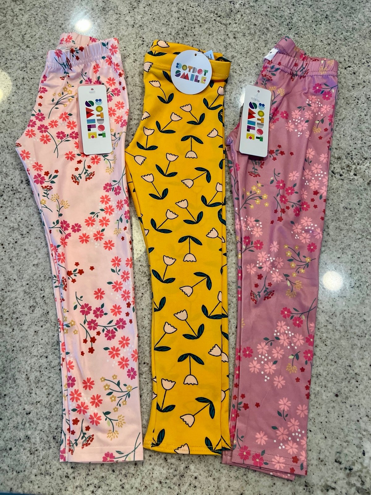 NEW! Dot Dot Smile Leggings Bundle Little Girl Toddler Size 3/4