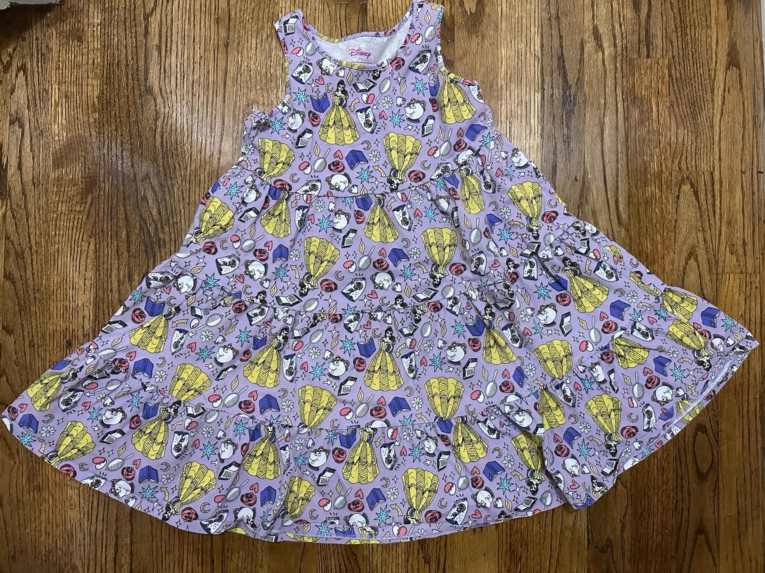 Disney Princess Beauty Beast Tank Girl Dress size M (8Y)