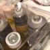 Storage spool box with 18 serger threads
