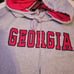 Georgia College Full Zip Hoodie Sweatshirt Gray Unisex Small UGA Athletics NWT