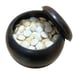 Go Stone Set, Clam, Nachi Black, 25 Size, with Wooden Box