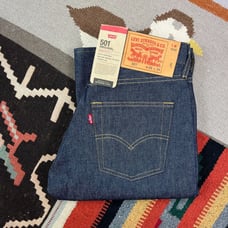 Levi's 501 Jeans Original Denim Dark Wash Button Fly Straight Leg Men's 28x34