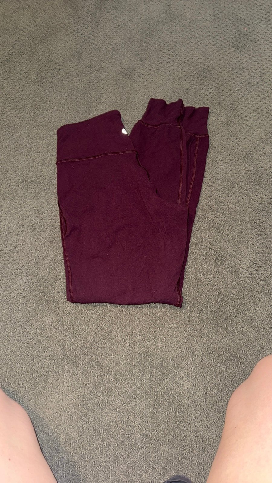 Lululemon burgundy align joggers - size 4