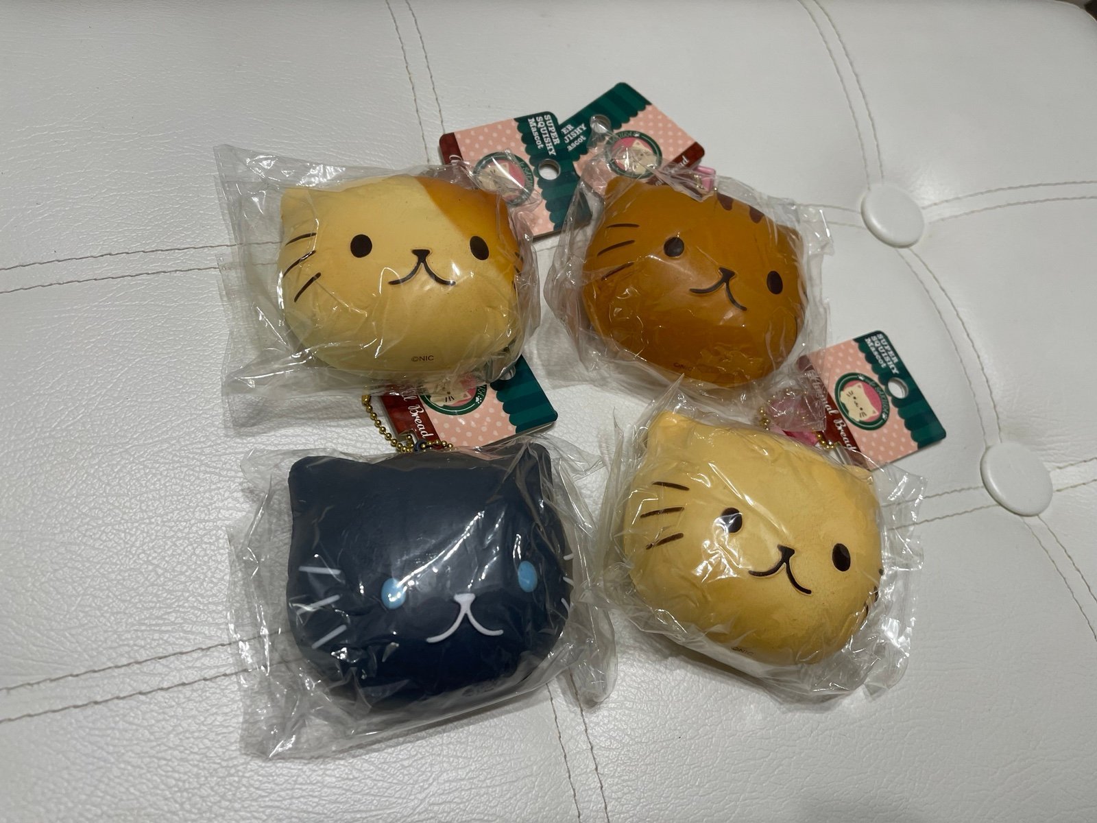 Cafe Sakura Cat Head Squishy Set